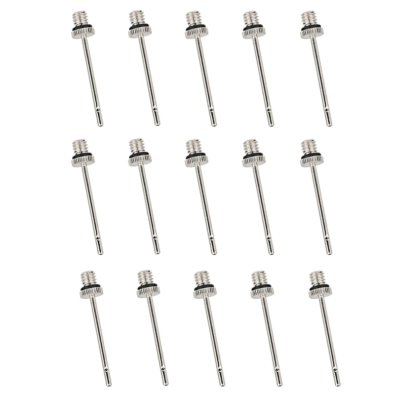 iJiZuo Ballpumpen Aufblasnadel (15er Pack), Ballpumpennadeln für Sportbälle, Ventilnadeln für Ballpumpe, Ballnadel für Fußball, Handball, Basketball, Volleyball, Wasserball, Gymnastikball