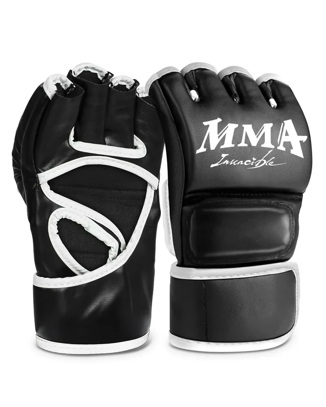 NZQXJXZ Gants MMA, Leichte und Verstellbare Boxhandschuhe, Atmungsaktive Boxing Gloves für Sparring, Training und Kampf, Box Handschuhe Männer Frauen