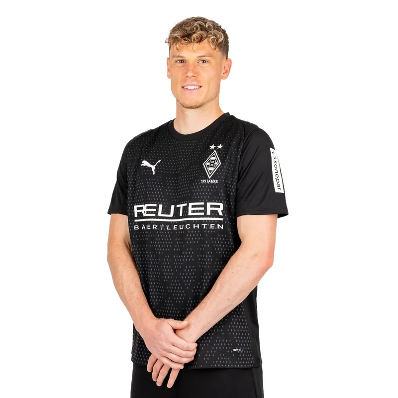 PUMA Offizielles Ausweichtrikot „Third 25/26“ | Borussia Mönchengladbach | Kurzarm, dryCELL, Recyceltes Material, Gladbach Trikot (DE/NL/SE/PL, Alphanumerisch, M, Regular, Regular, PUMA Black)
