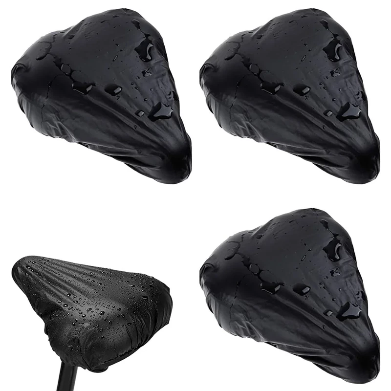 3 StüCk Fahrradsattel Regenschutz Sattelschutz Wasserdicht Fahrrad und staubgeschützt Fahrrad Regenschutz PVC Sattelbezug Leicht Zu Tragen Sattel Regenschutz Fahrradsattel Wie Rennrad, Mountainbike
