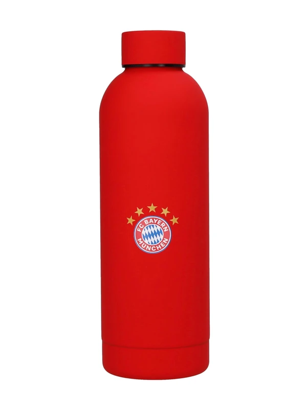 FC Bayern München I Edelstahlflasche I Trinkflasche I 0,5 l I Rot I Schule I Kindergarten I Fußball