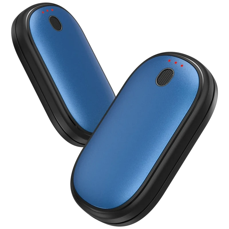 Handwärmer Elektrisch Split-Magnetic 2er-Pack (5000mAh), Ultra Kompakt & Schneller Aufheizen, Wiederverwendbar USB-Handwärmer für Weihnachten, Outdoor Sport, Camping, Wandern