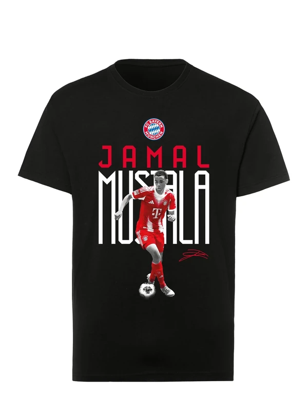 FC Bayern München I T-Shirt Musiala I Kinder I Schwarz I 128