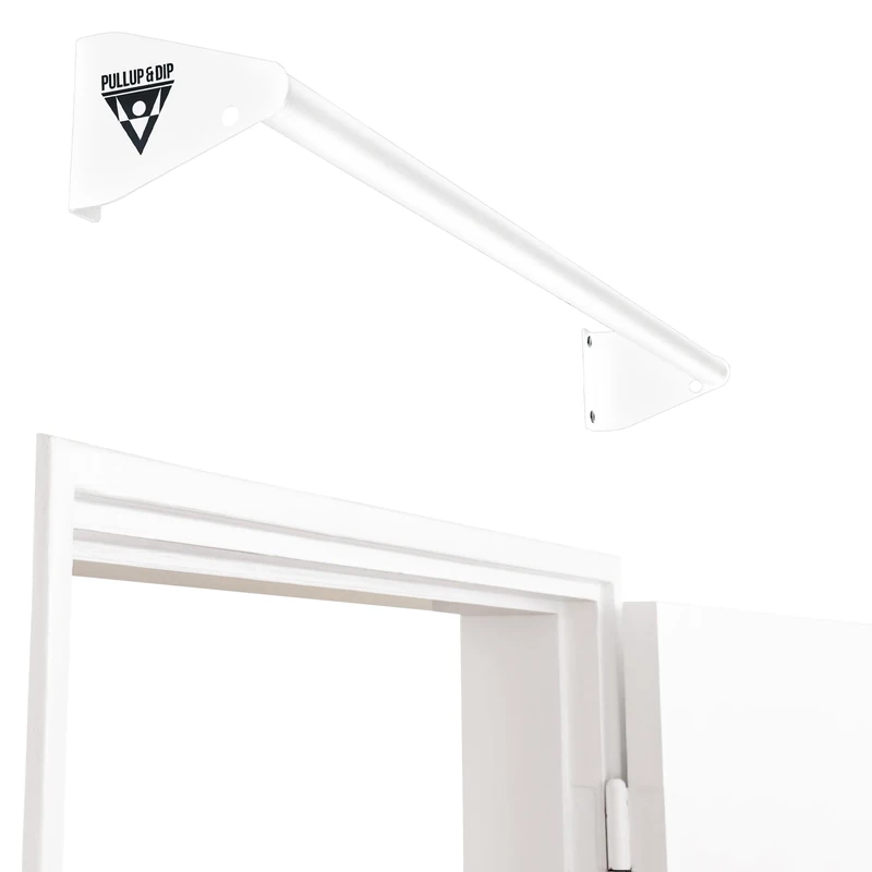 PULLUP & DIP Klimmzugstange zur Wandmontage über Türrahmen – Stabile Reckstange für Home Gym – Ideal für Klimmzüge, Chin-Ups, Beinheben & Turnringe – Robuste Stahlkonstruktion