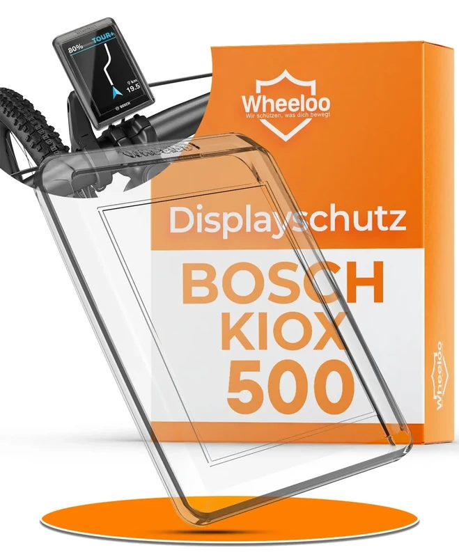 WHEELOO Bosch Kiox 500 Displayschutz für Ebike I Schutzhülle transparent & wasserabweisend I E-Bike Display Schutz Hülle I Schutz Zubehör
