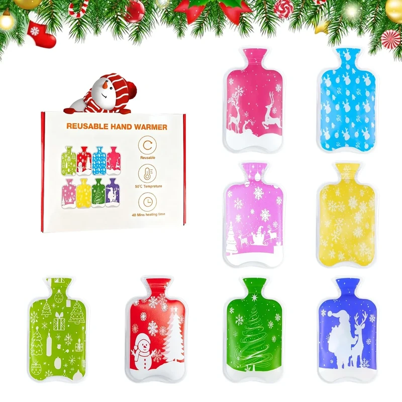 Handwärmer 8er Set, Taschenwärmer Wiederverwendbar, Handwärmer Wiederverwendbar, Taschenwärmr Weihnachten zum Knicken, Handwärmenr Set Wintergeschenke für Kinder Frauen Mann