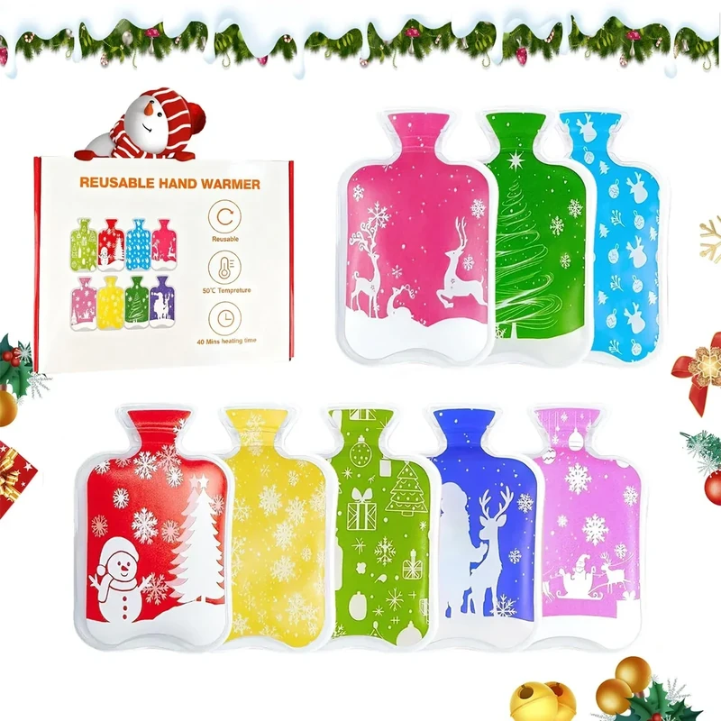 8er Set Handwärmer Taschenwärmer, Taschenwärmer Wiederverwendbar, Handwärmer Wiederverwendbar, Taschenwärmr Weihnachten zum Knicken, Taschenwärmr Kinder, Kinder Frauen Mann