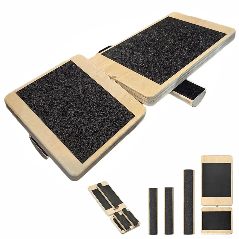 Balance Board, 360°Wobble Board, Rutschfestes Balance Board für Erwachsene, Blackboard Fußtrainer Knöchelstärker für Wackelbrett Physiotherapie, Übung Körper Gleichgewicht