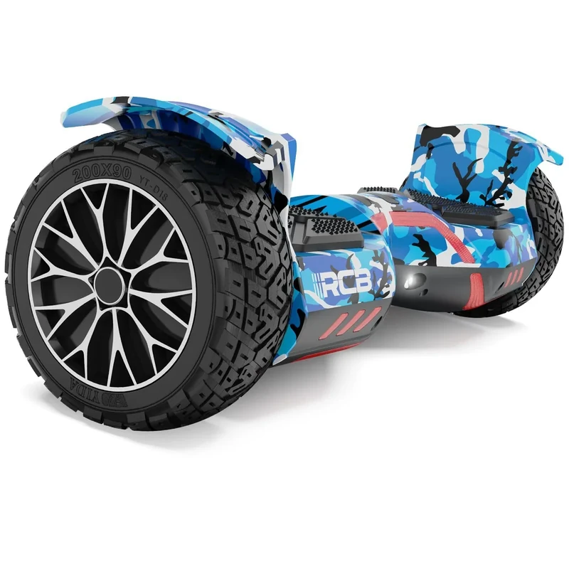 RCB 8,5 Zoll Offroad Hoverboard – All-Terrain Hover Boards mit LED-Beleuchtung, 4Ah starker Akku, Dual Motor, Self Balance Scooter für Kinder, Jugendliche & Erwachsene