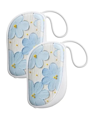 OCOOPA Handwärmer Elektrisch 2er-Pack, Wiederverwendbar 4000mAh Taschenwärmer, Weihnachten Geschenk Für Frauen, nur 1,5 cm dünn, passt in Handschuhe und Taschen, Winter-Essentials, UT5 Sway