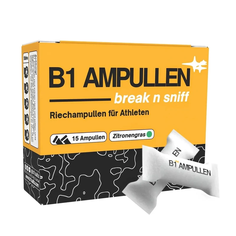 B1 AMPULLEN® Riechstäbchen Riechampullen - Eishockey, Handball, Kraftsport, Gym & Co. - Ammoniakstäbchen (15er Pack) - Image 1