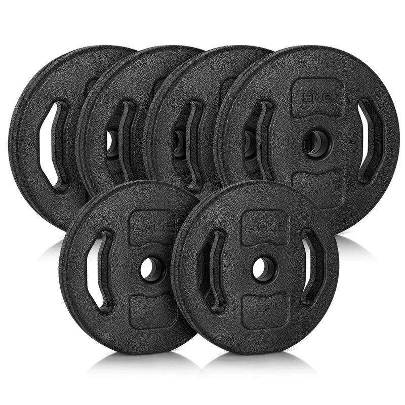 Ultrasport Hantelscheiben-Set | Hantel Gewicht Set für Kurzhantel Langhantel (25 Kg)