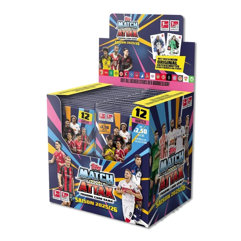 Bundesliga Match Attax 25/26 - Display Box (36 Päckchen pro Display Box)