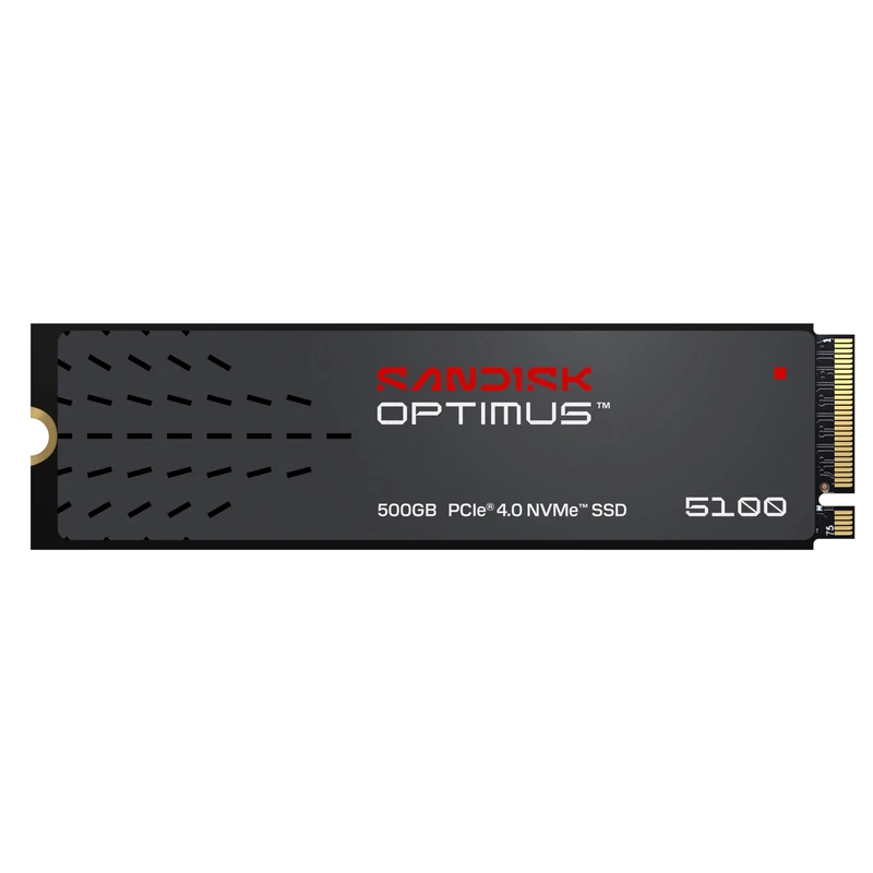 SANDISK Optimus 5100 NVMe SSD 500 GB (bis zu 7.100/6.700 MB/s sequentielles Lesen/Schreiben, M.2 2280, PCIe 4.0x4)
