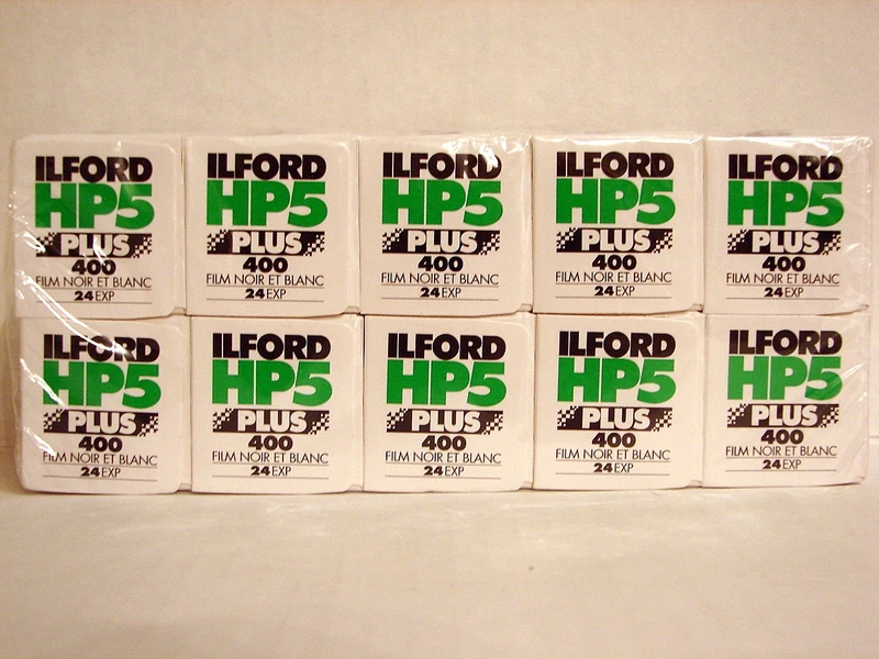 Ilford HP5 Plus 400, 35 mm Film D'Impression Noir et Blanc, 24 EXP, Lot DE 10