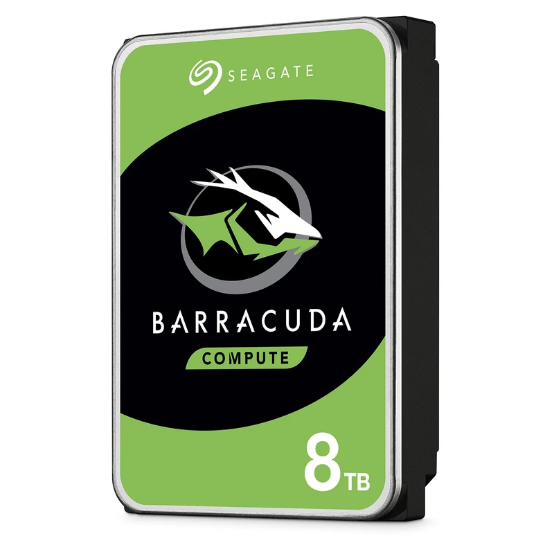 Seagate BarraCuda Pro, 8 To, Disque dur interne hautes performances HDD – 3,5" SATA 6 Gbit/s 7 200 tr/min, 256 Mo de mémoire cache, pour PC, services Rescue valables 2 ans (ST8000DM0004)