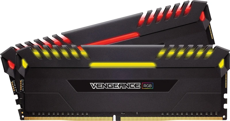Corsair Vengeance RGB - Kit de Mémorie Enthousiaste (16Go (2x8Go), DDR4, 3200MHz, C16 XMP 2.0) - Noir