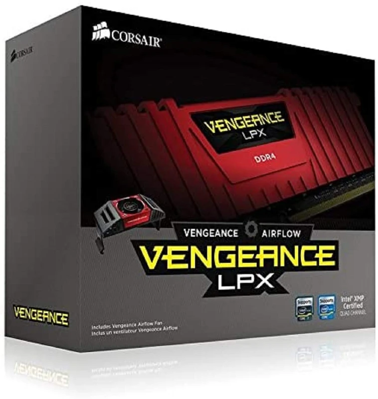 Corsair Vengeance LPX 16Go (2x8Go) DDR4 4600MHz C19 XMP 2.0 Kit de Mémoire Haute Performance avec Airflow Ventilateur - Noir