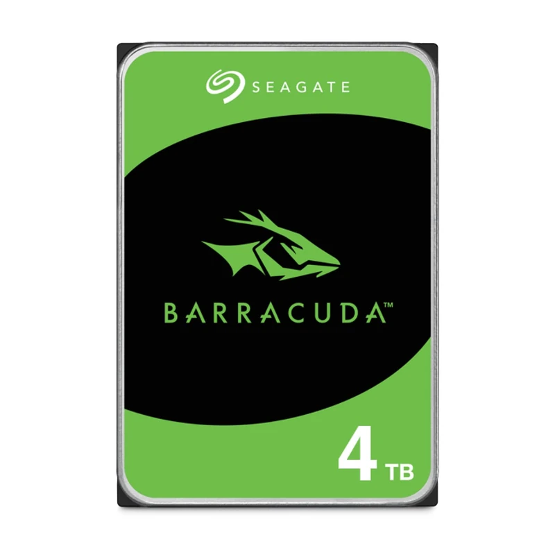 Seagate BarraCuda 4To, Disque dur interne HDD, 3.5 pouces, SATA 6 Goit/s, 5 400 tr/min, 256 Mo de mémoire cache, pour PC de bureau, Ouverture facile, Services Rescue (ST4000DMZ04)