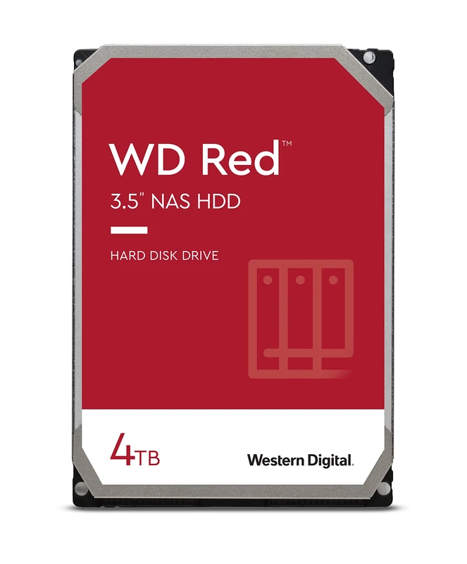 WD Red, Disque dur interne NAS 3.0 - 4 TB - 5400 rpm, SATA 6 Gb/s, SMR, Cache de 256 MB, 3,5 po