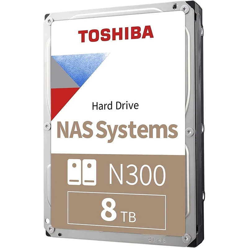 Toshiba N300 HDWG480XZSTA Disque Dur Interne NAS 3,5" CMR SATA 6 Go/s 7200 TR/Min 256 Mo de Cache Argent