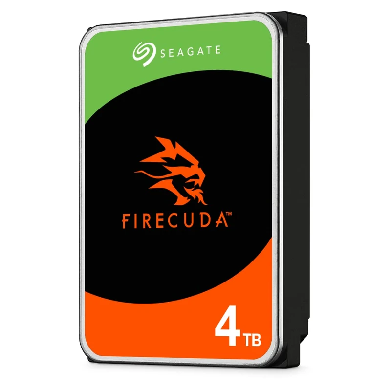 Seagate FireCuda, 4 to, Disque Dur Interne - CMR 3,5 Pouces SATA 6 Gbits/s 7 200 TR/Min, 256 Mo de mémoire Cache, 300 to/an, 3 Ans Rescue Services (ST4000DXA05)
