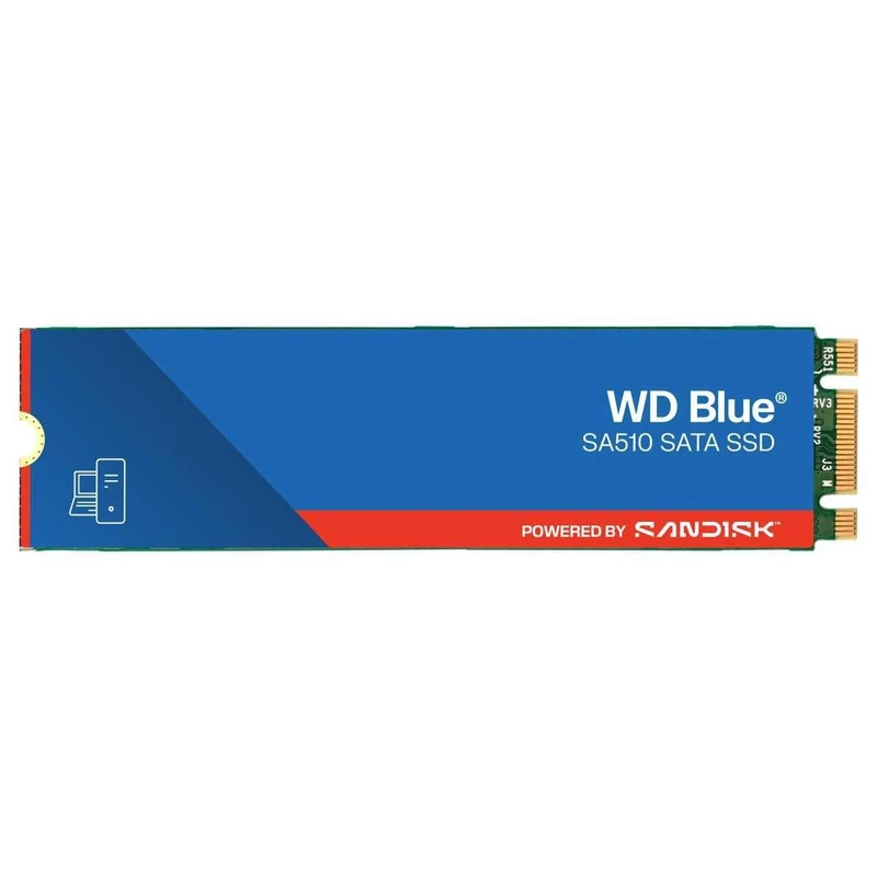 WD Blue SA510 SSD 1 To, Disque SSD interne, Vitesee de lecture jusqu'à 560 Mo/s, 2.5" SATA SSD, Comprend Acronis True Image pour WD, Clonage de disque et migration. - Image 1