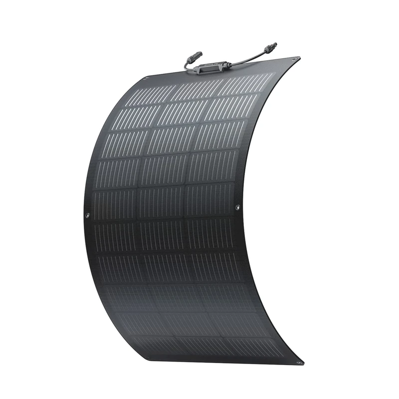 Panneau solaire flexible EcoFlow 100 W avec modules solaires haute efficacité et de niveau d'étanchéité IP68, prévu pour les toits, les camping-cars, balcons,etc - Image 1