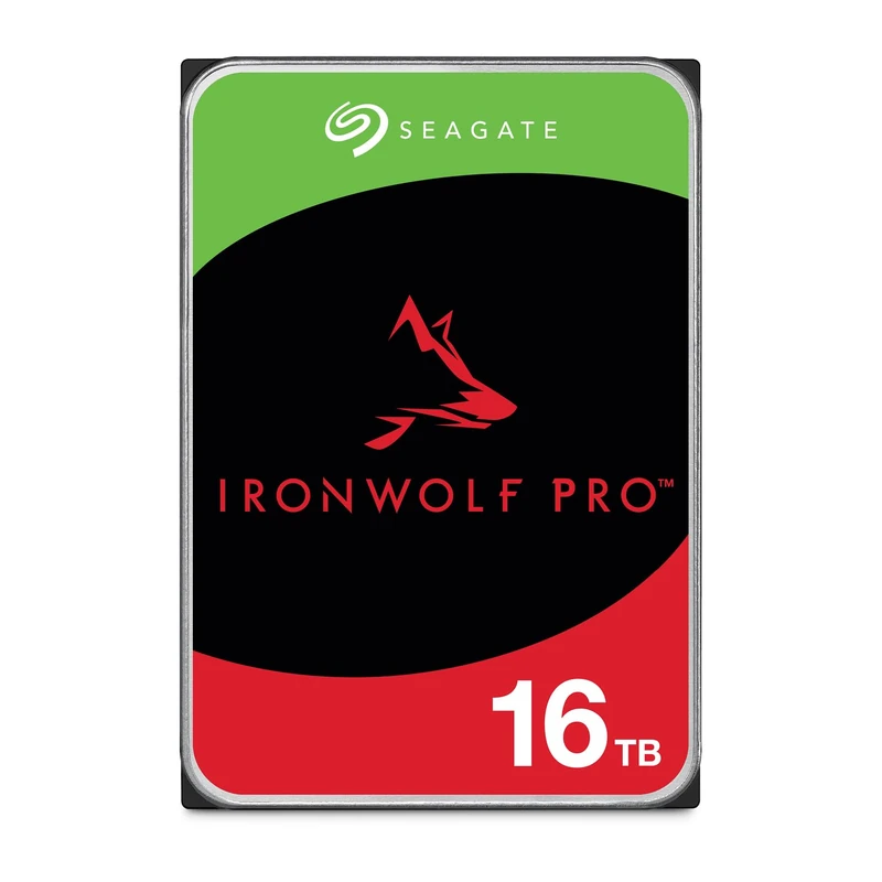Seagate IronWolf Pro 16To, Disque dur d'entreprise interne NAS HDD, CMR, 3.5 Pouces, SATA 6Goits/s, 7 200 tr/min, 256 Mo de mémoire cache, Ouverture Facile, Services Rescue (ST16000NTZ01)