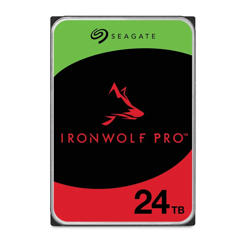 Seagate IronWolf Pro 24To, Disque dur d'entreprise interne NAS HDD, CMR, 3.5 Pouces, SATA 6Goits/s, 7 200 tr/min, 256 Mo de mémoire cache, Ouverture Facile, Services Rescue (ST24000NTZ02)