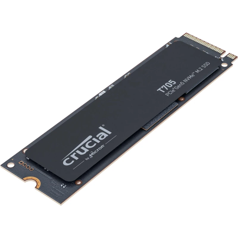 Crucial T705 SSD 4To PCIe 5.0 x4 Gen5 NVMe M.2, Lecture jusqu'à 14100 Mo/s, écriture jusqu'à 12600 Mo/s, pour PC de Bureau, TLC NAND, Disque Dur Interne - CT4000T705SSD3