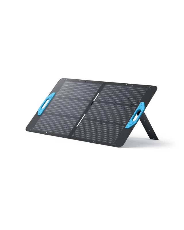Anker SOLIX PS100 panneau solaire avec support ajustable, chargeur solaire portable et pliable 100 W, étanchéité IP67, rendement de conversion 23%, pour le camping et les coupures de courant - Image 1