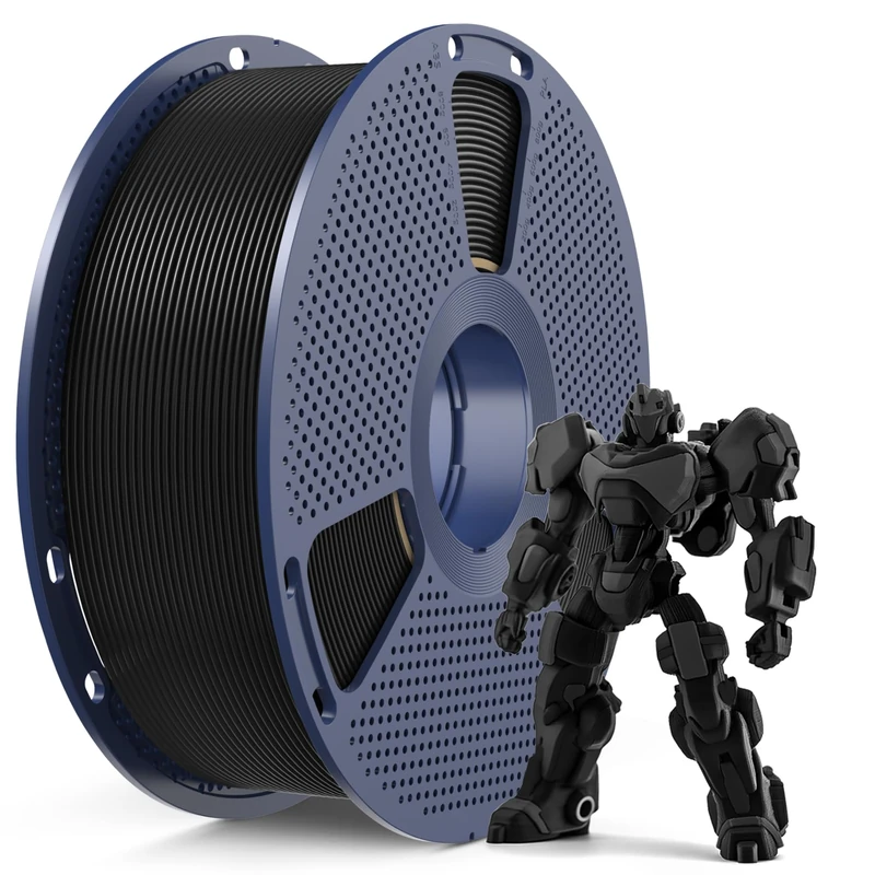 SUNLU PETG Filament 1.75 mm, Haute Résistance Filament d'imprimante 3D PETG, Durabilité et flexibilité inégalées, Convient à la plupart des imprimantes 3D FDM, Bobine de 1 kg, PETG Noir