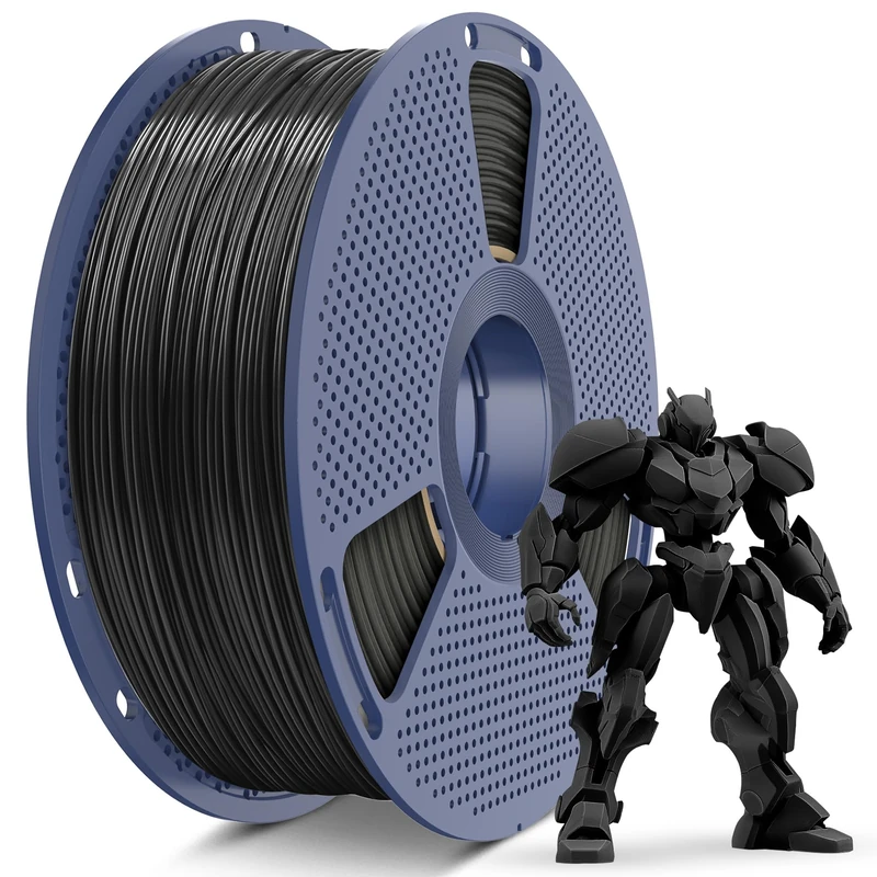 SUNLU ABS Filament 1.75mm, Haute Résistance, Résistance aux Hautes Températures, Filament pour Imprimante 3D 1,75 mm, Bobine de 1KG, ABS Noir