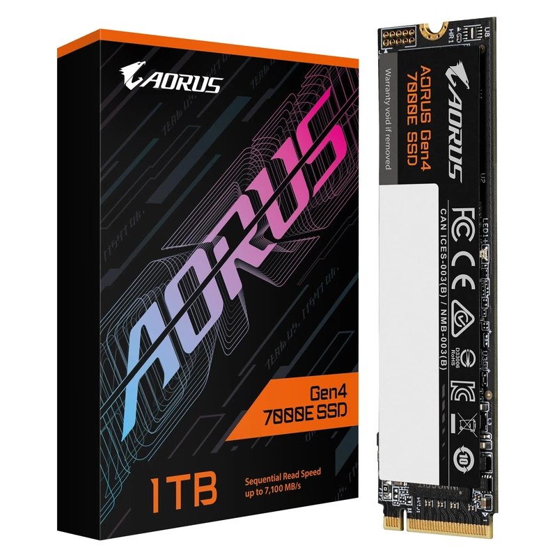 GIGABYTE AORUS Gen4 7000E SSD 1TB AG470E1TB HD4975 - Image 1