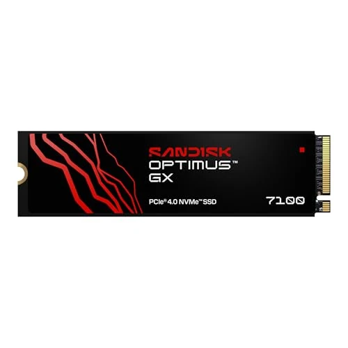 SANDISK Optimus GX 7100 NVMe SSD 1 to (Jusqu’à 7 250/6 900 Mo/s Vitesses de Lecture/écriture séquentielles, PCIe 4.0, M.2 2280, BiCS TLC 3D CBA NAND, SANDISK Dashboard) - Image 1