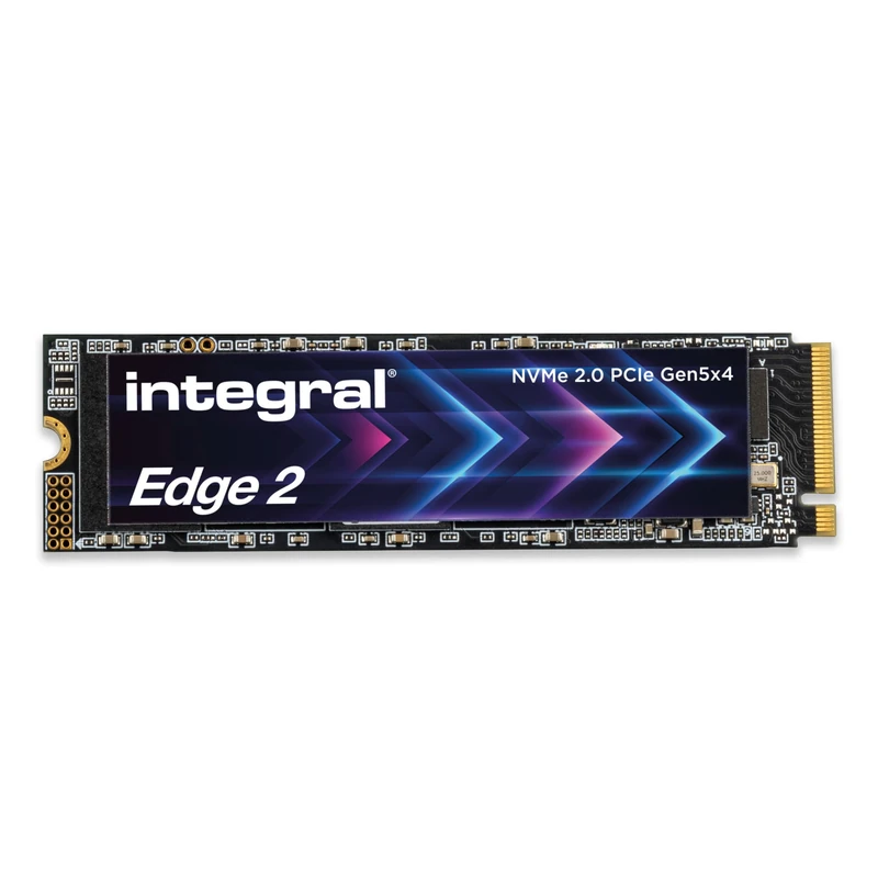 SSD Integral Edge 2 Gen 5 2 TB PCIe 5.0 M.2 2280 NVMe, Lecture de 15 000 MB/s et écriture de 14 000 MB/s Ultra-Rapides - Gaming Rapide, Montage vidéo 4K/8K, création IA, Rendu 3D - Image 1